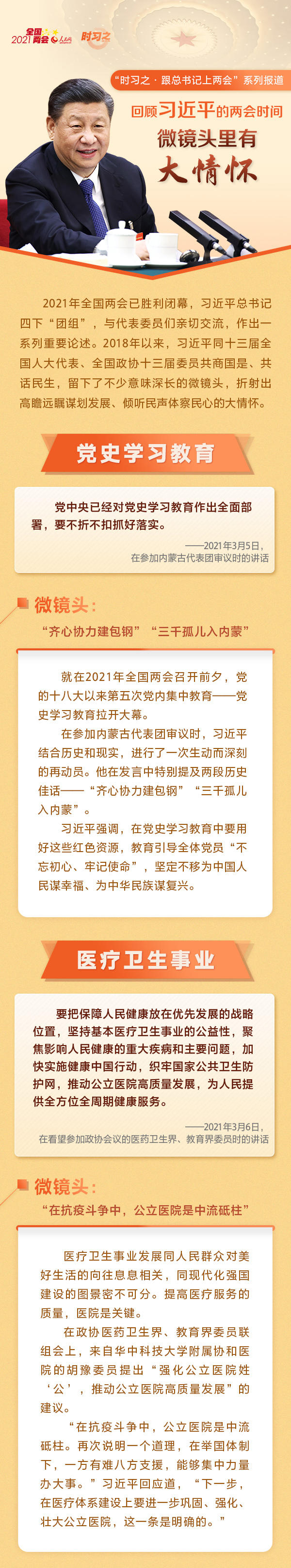 回顧習(xí)近平的兩會(huì)時(shí)間 微鏡頭里有大情懷