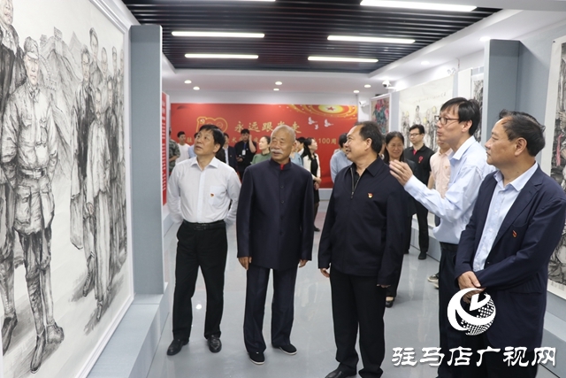 駐馬店職業(yè)技術(shù)學院舉辦慶祝建黨100周年書畫作品展