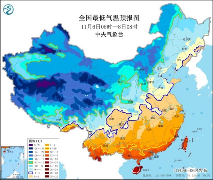 寒潮自西北向東南影響我國(guó) 華北黃淮等地霧霾天氣將減弱消散