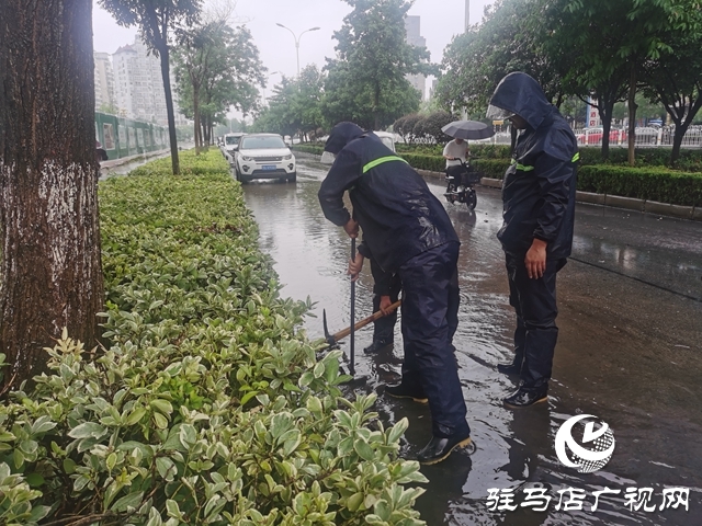 駐馬店：多部門聞“汛”而動 積極應對強降雨天氣