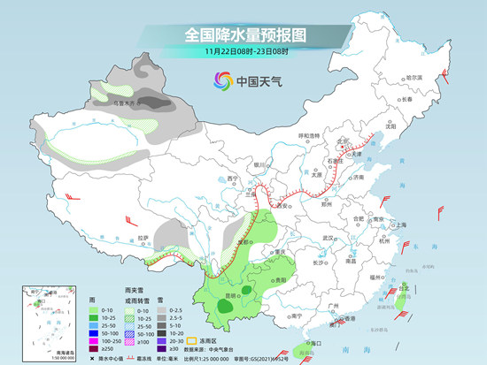 我國天氣進入短暫平靜期 23日起寒潮攜大風降溫雨雪來襲