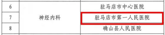 駐馬店市第一人民醫(yī)院新增5個駐馬店市臨床重點?？? width=